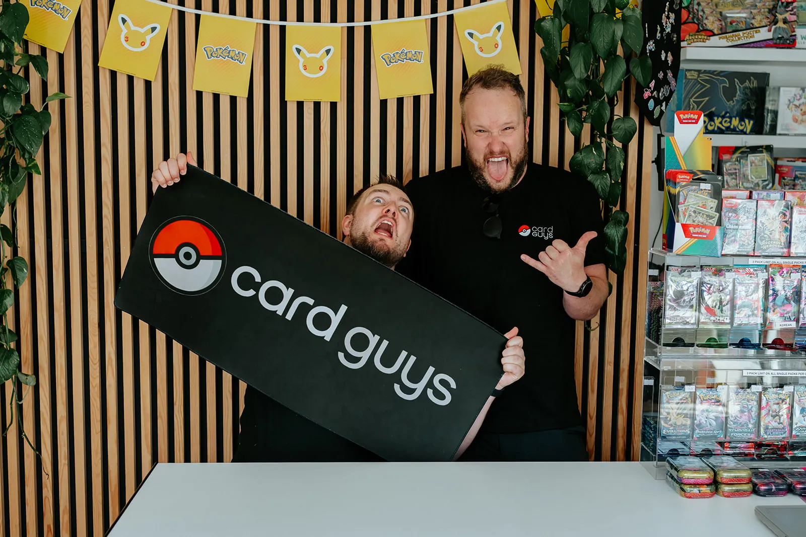 Jake and Dan together at Card Guys
